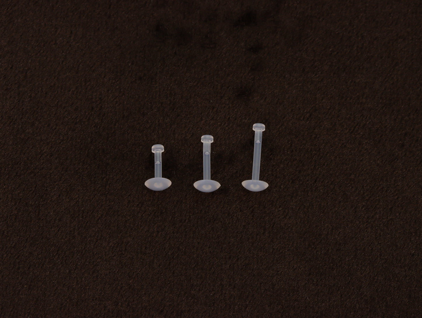 Push in Clear Retainer Hide it Piercing Nose Stud Straight Ear Helix Bars Lip 1.2mm