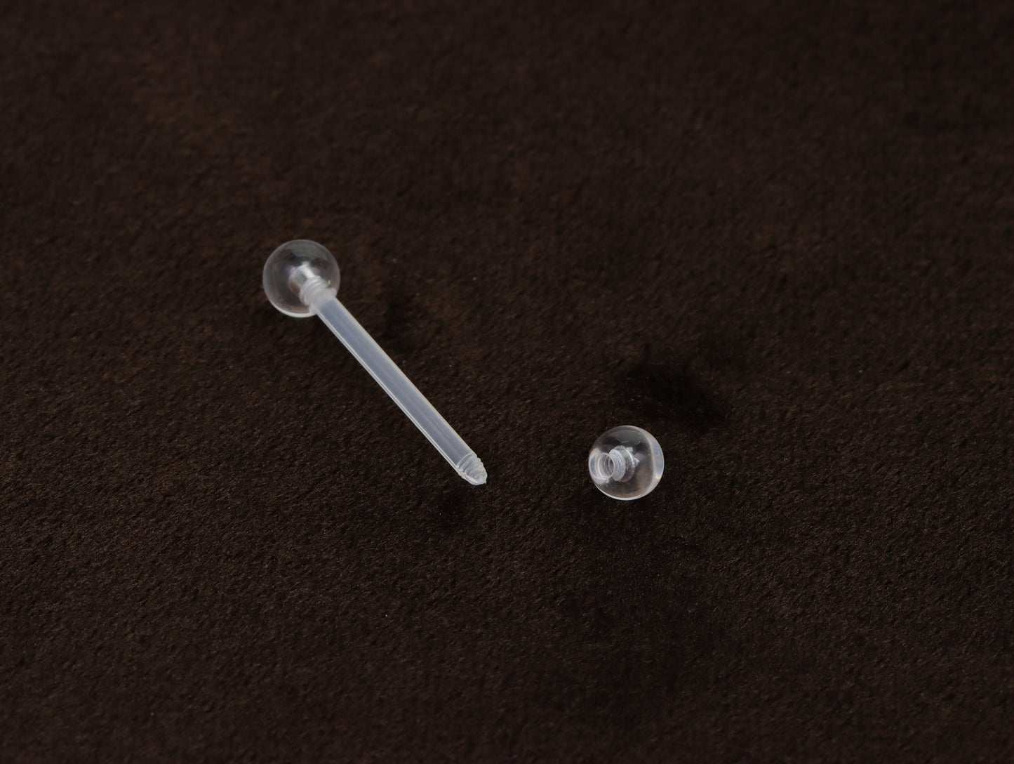 Barbell Clear Retainer Hide it Piercing Tongue Bar Stud Lip Ear Industrial Bars Lip 1.6mm