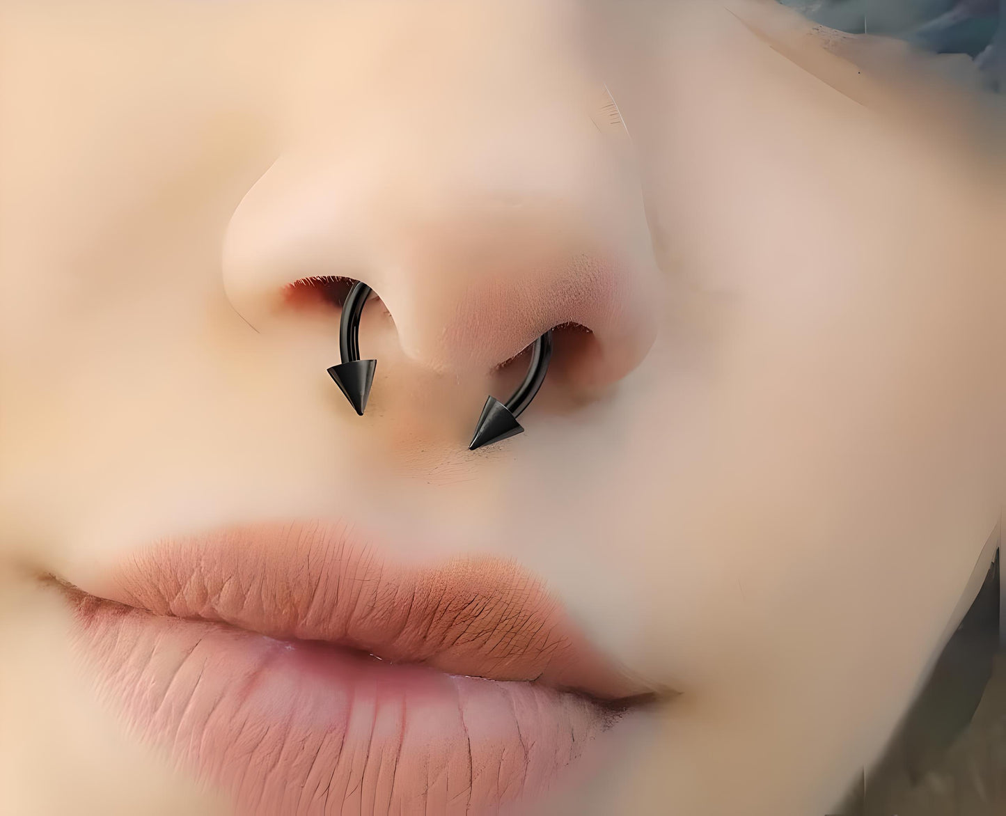 Spike Horseshoe Piercing Barbell Circular Septum Helix Tragus Lip Ear Cartilage Nipple