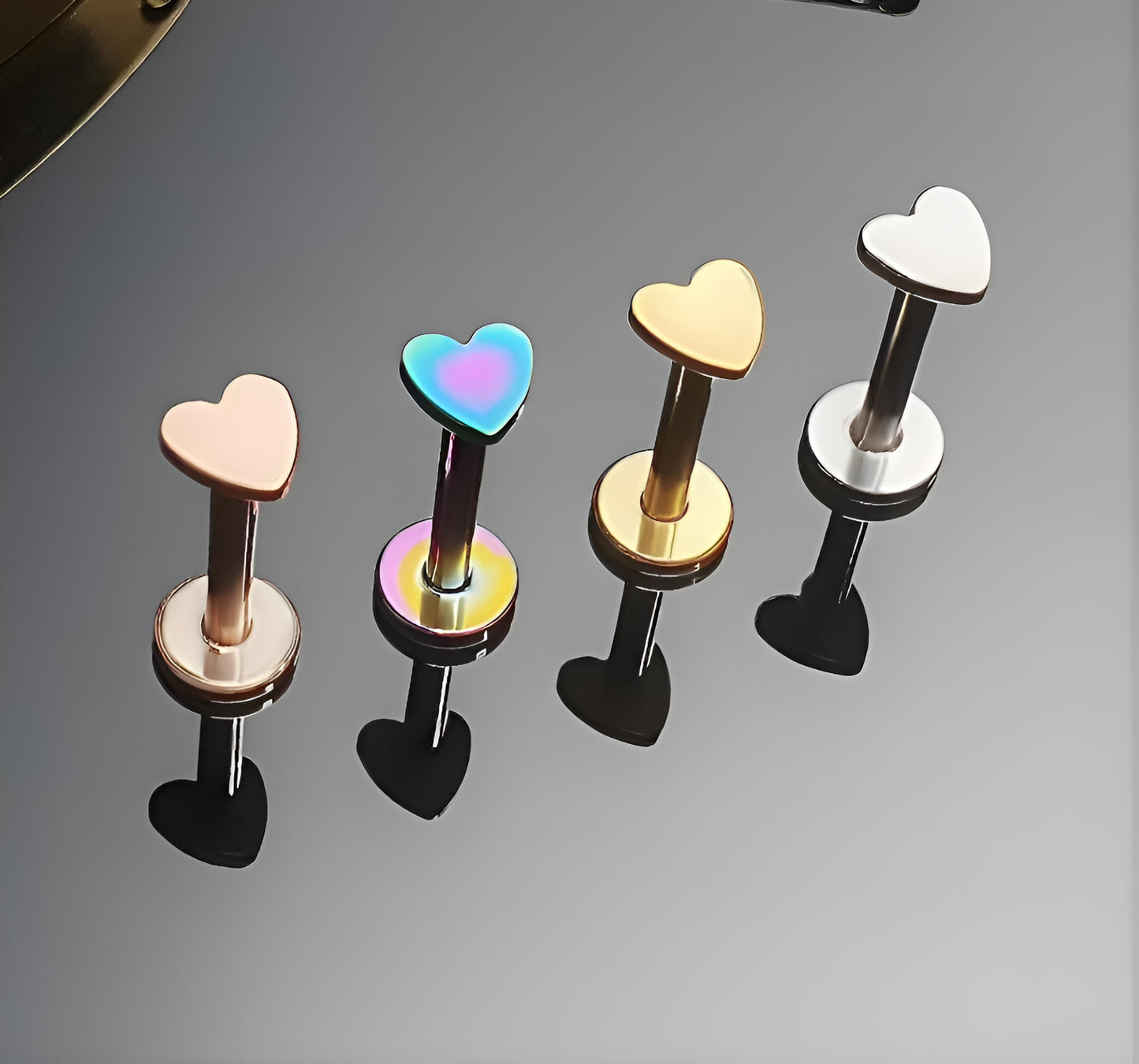 Star Heart Moon Tragus Bar Helix Lip Labret Monroe Lip Nose Top Ear Bar Stud Earring Ring Hoop 1.2mm Gauge