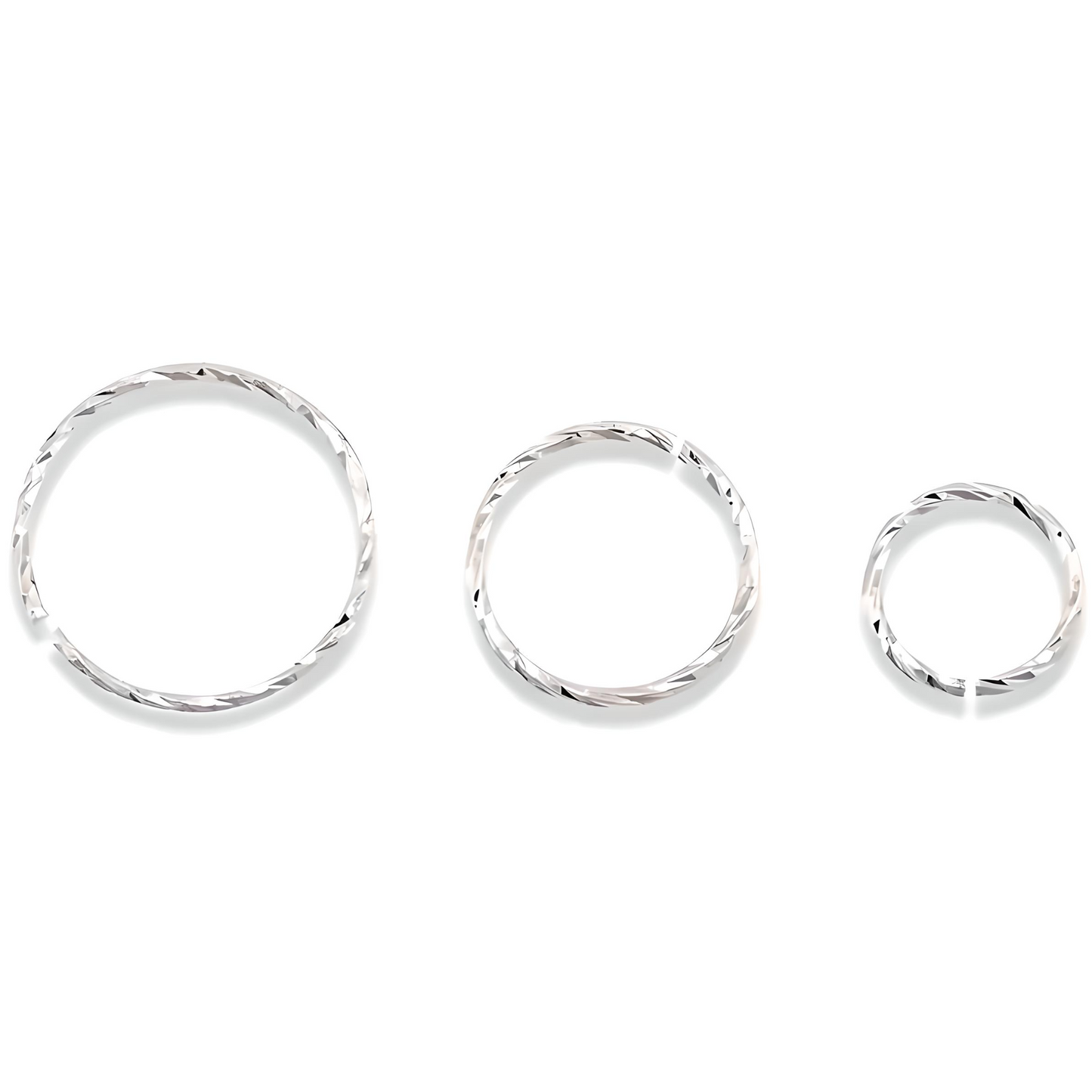 Twisted 925 Sterling Silver Diamon Cut Nose Ring Hoop Thin Tragus Helix Ear Lip Septum Piercing Nipple
