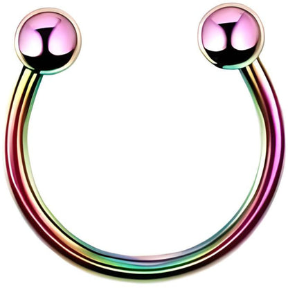Ball Horseshoe Piercing Barbell Circular Septum Helix Tragus Lip Ear Cartilage Nipple