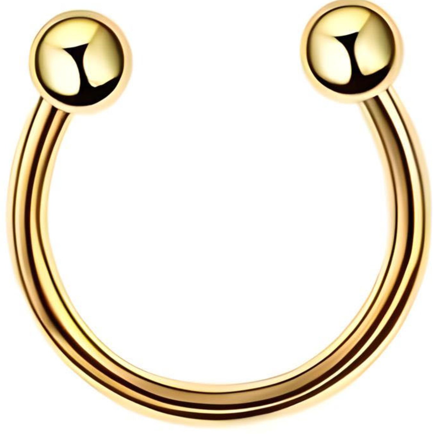 Ball Horseshoe Piercing Barbell Circular Septum Helix Tragus Lip Ear Cartilage Nipple