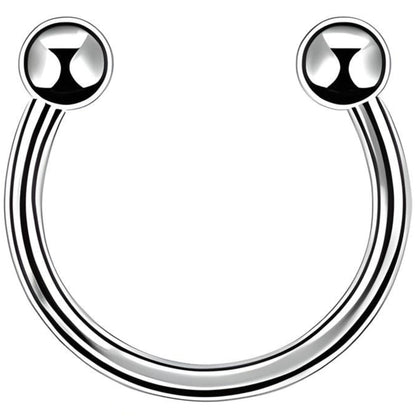 Ball Horseshoe Piercing Barbell Circular Septum Helix Tragus Lip Ear Cartilage Nipple