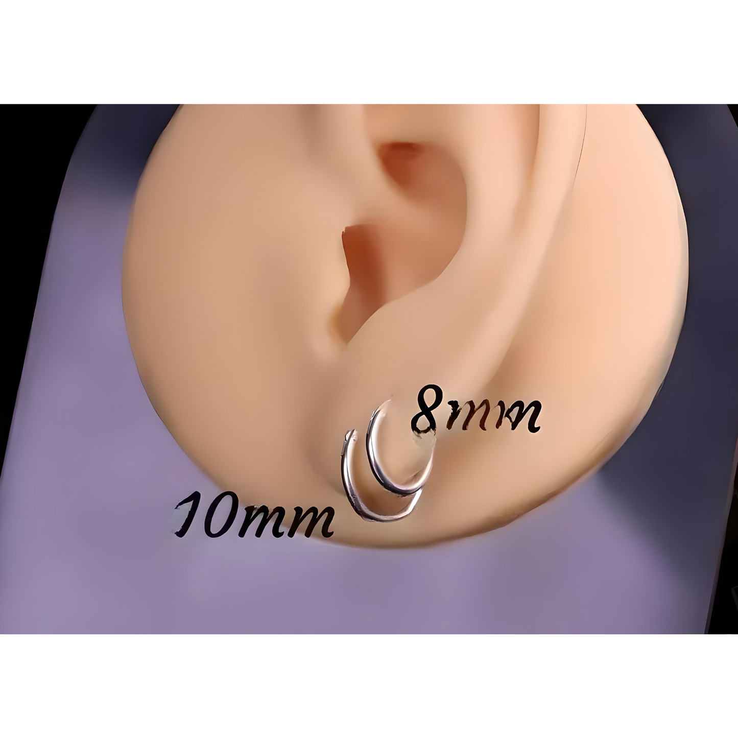 925 Sterling Silver Earring Nose Stud Ring Tragus Helix Ear Septum Piercing PAIR