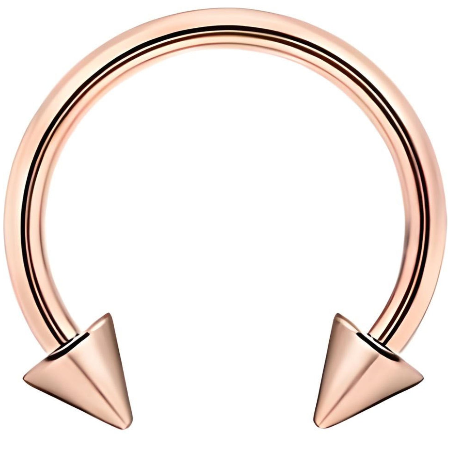 Spike Horseshoe Piercing Barbell Circular Septum Helix Tragus Lip Ear Cartilage Nipple
