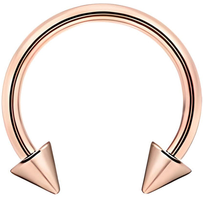 Spike Horseshoe Piercing Barbell Circular Septum Helix Tragus Lip Ear Cartilage Nipple