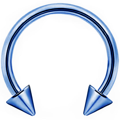 Spike Horseshoe Piercing Barbell Circular Septum Helix Tragus Lip Ear Cartilage Nipple