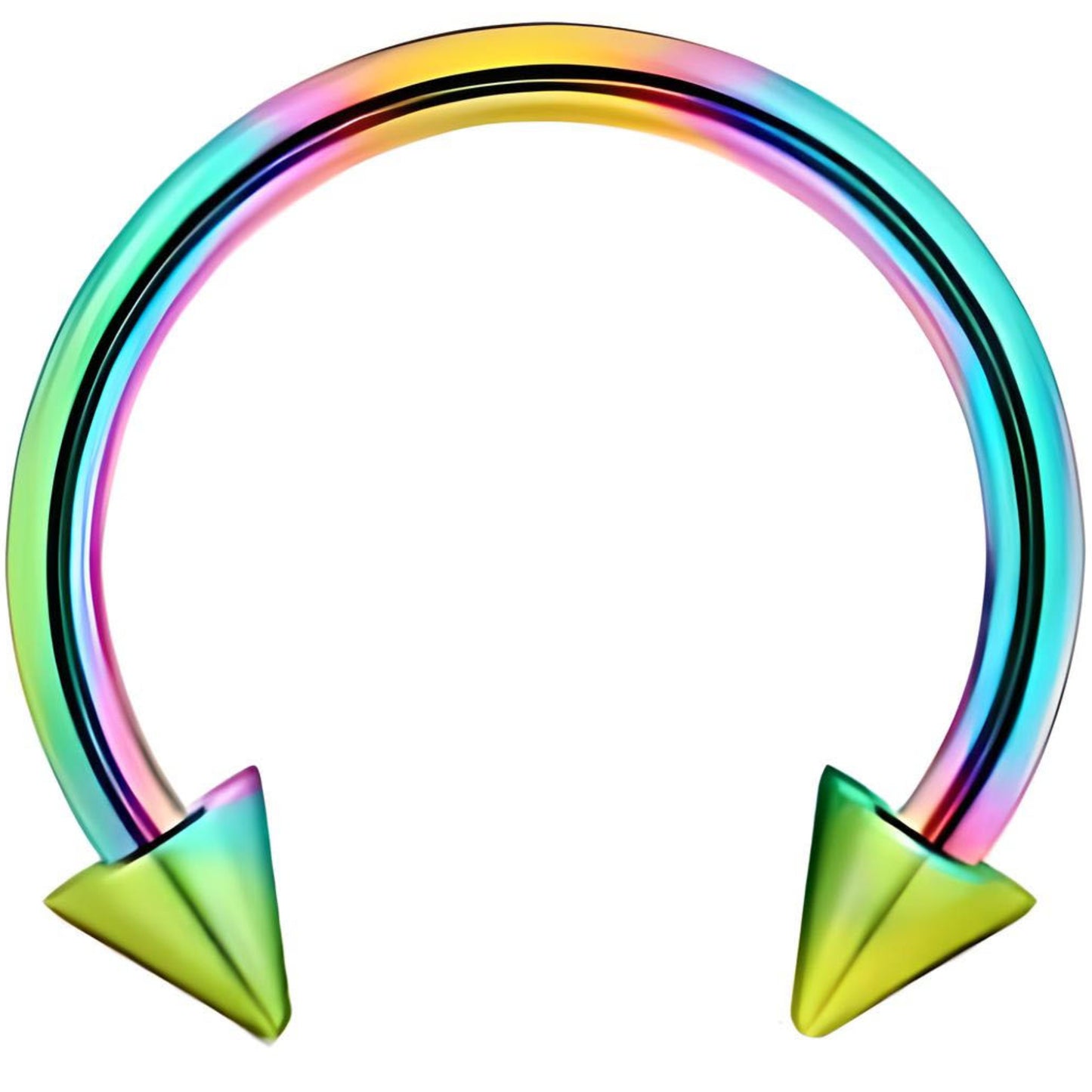 Spike Horseshoe Piercing Barbell Circular Septum Helix Tragus Lip Ear Cartilage Nipple