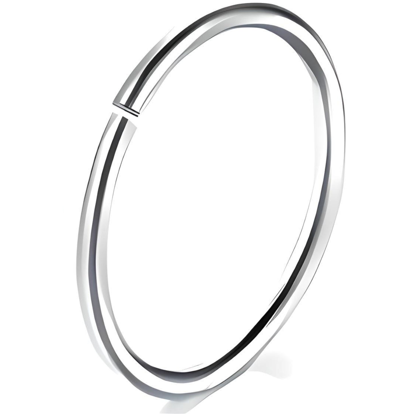 Nose Ring Hoop with Ball,  Surgical Steel Tragus, Helix & Cartilage Piercing 0.6mm Gauge