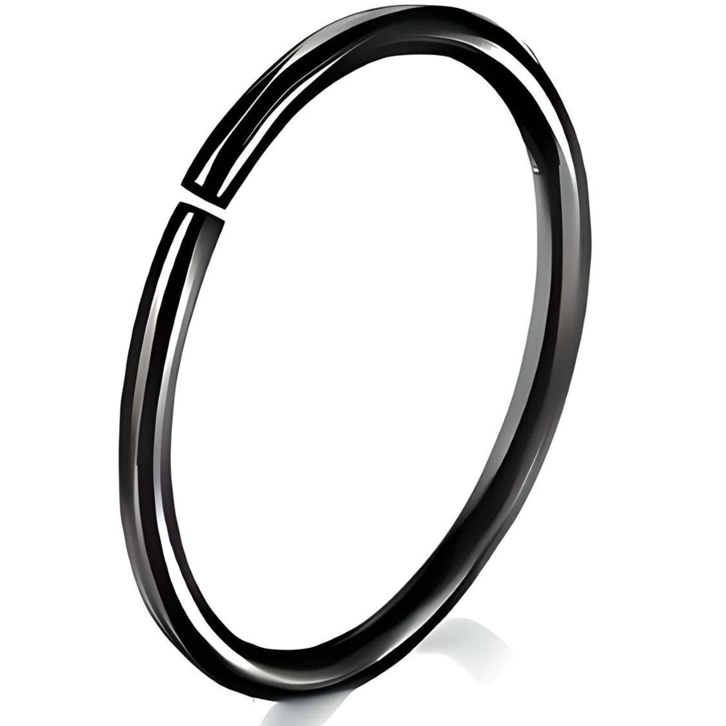 Nose Ring Hoop with Ball,  Surgical Steel Tragus, Helix & Cartilage Piercing 0.6mm Gauge