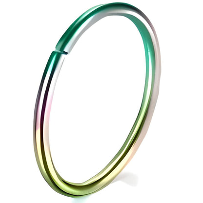 Nose Ring Hoop with Ball,  Surgical Steel Tragus, Helix & Cartilage Piercing 0.6mm Gauge