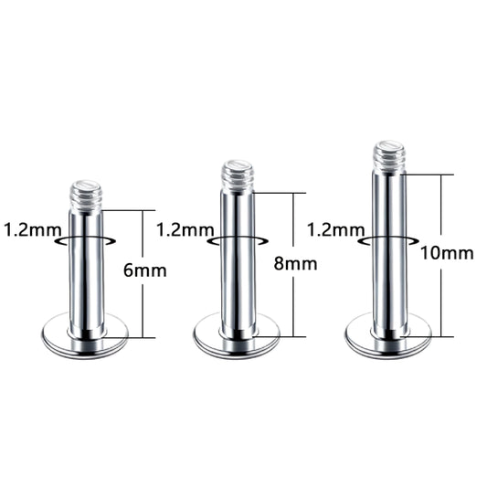 Ferido Crystal Shamballa Labret Monroe Lip Stud Bar Bars Ear Tragus Piercing