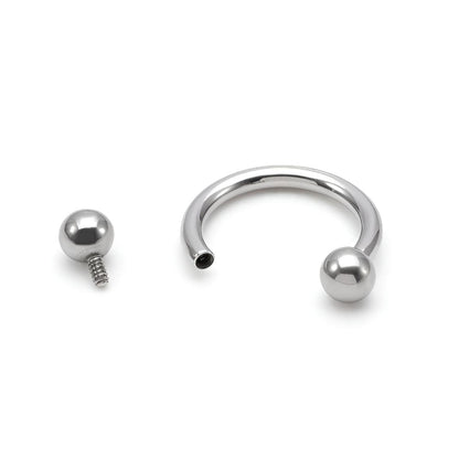 Titanium Horseshoe Piercing Cartilage Barbell Circular Septum Tragus Ear Nipple
