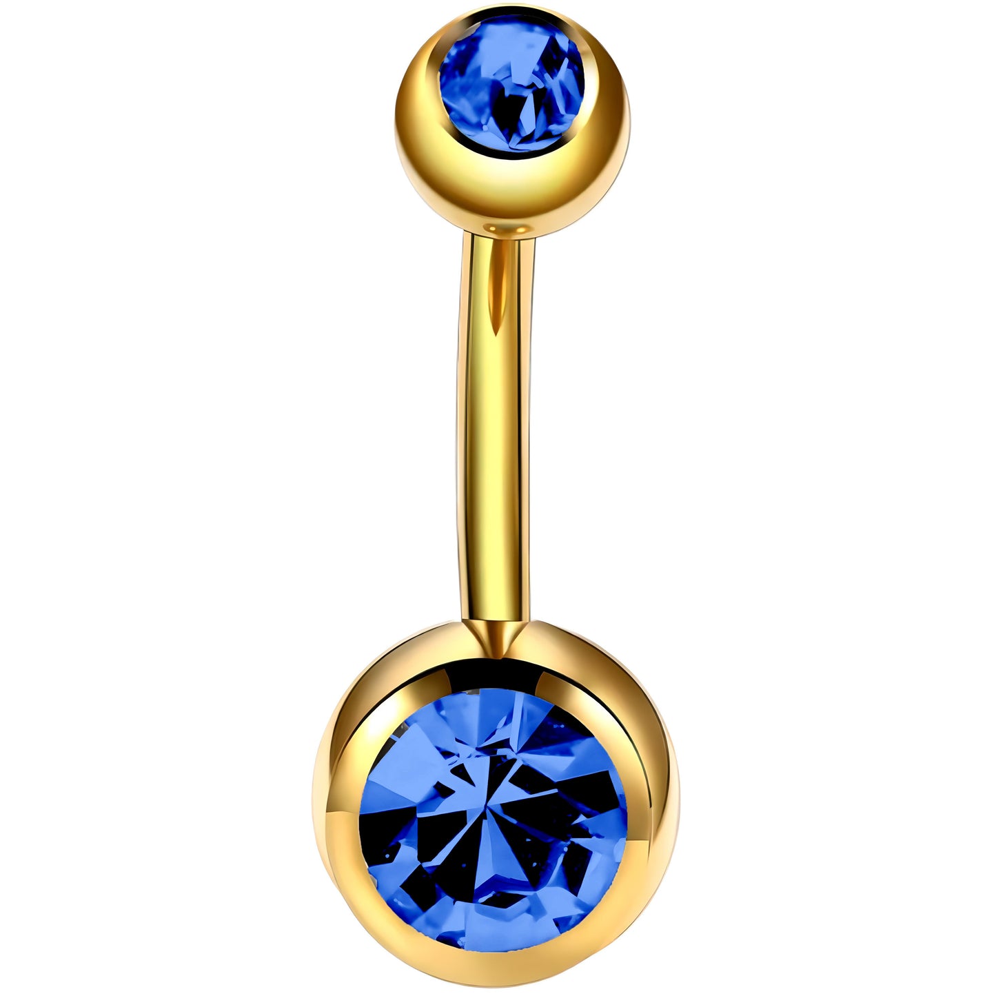 Bezel Gem Belly Bar Navel Crystal Shamballa Gem Barbell Labret Lip Bars Tragus Piercing 1.6mm gauge