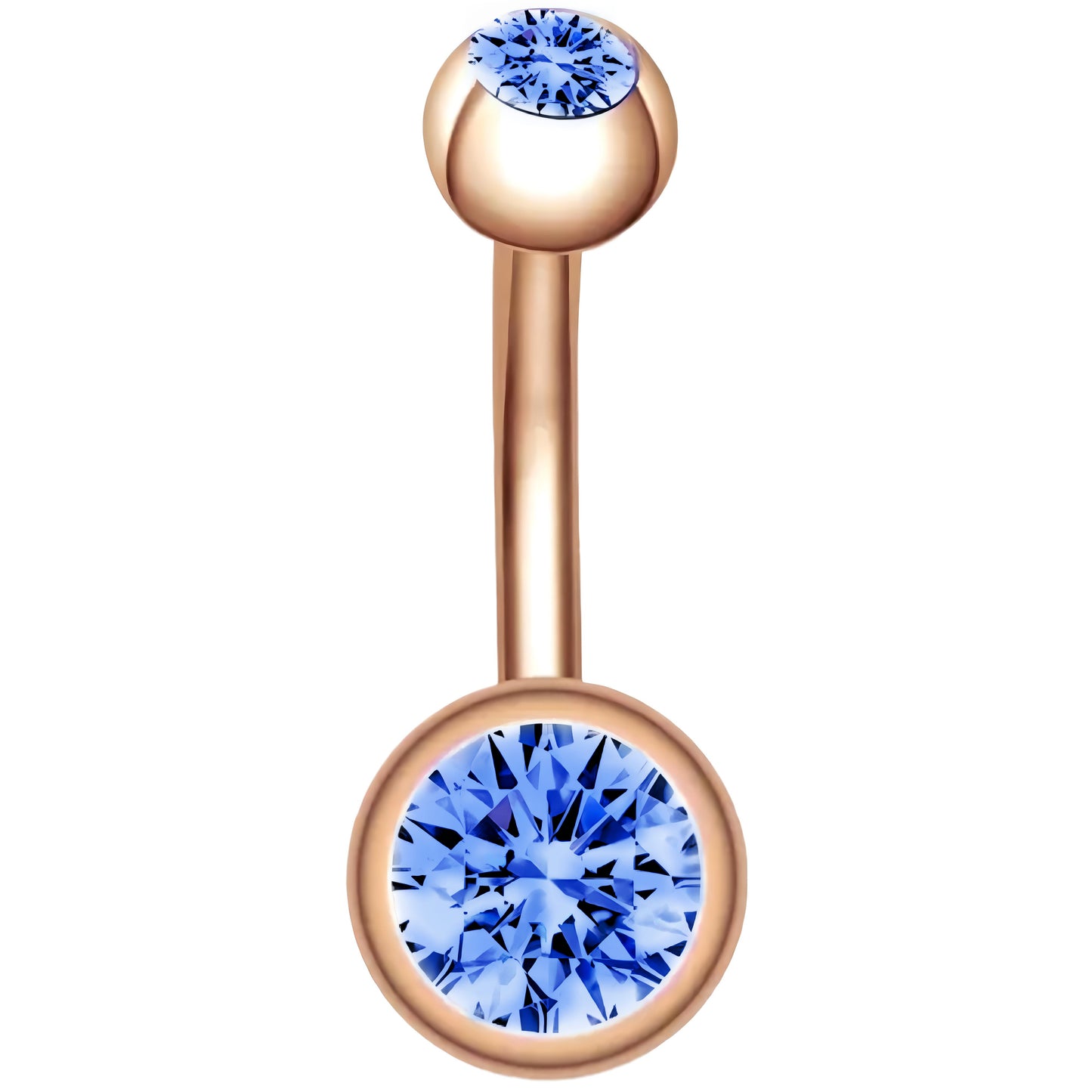 Bezel Gem Belly Bar Navel Crystal Shamballa Gem Barbell Labret Lip Bars Tragus Piercing 1.6mm gauge