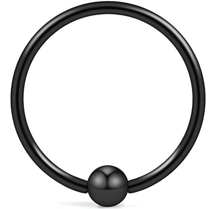 Nose Ring Hoop with Ball,  Surgical Steel Tragus, Helix & Cartilage Piercing 0.6mm Gauge