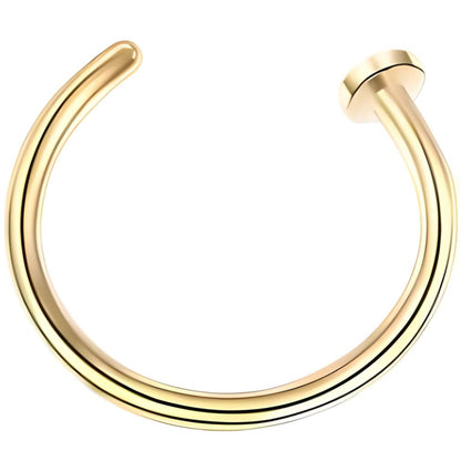 Nose Ring Open Tragus Helix Cartilage Hoop Ear Surgical Septum Piercing