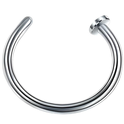 Nose Ring Open Tragus Helix Cartilage Hoop Ear Surgical Septum Piercing