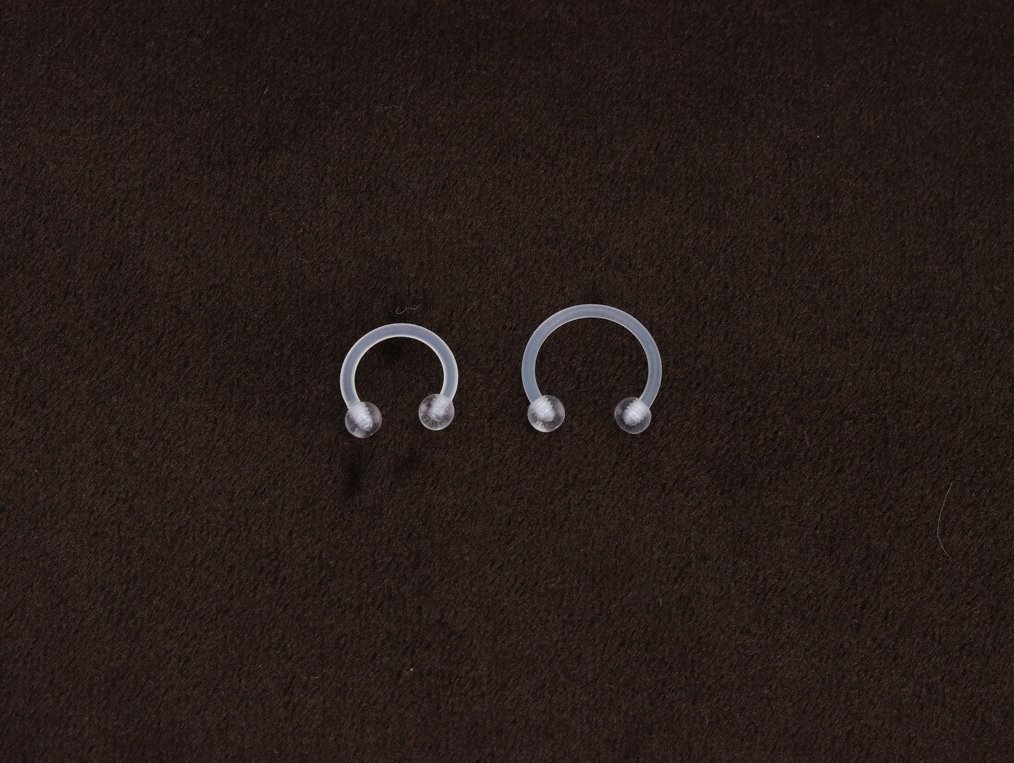 Horseshoe Clear Retainer Hide it Piercing Septum Bar Stud Lip Ear Lip 1.2mm