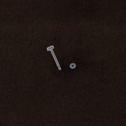 Oring Clear Retainer Hide it Piericng Nose Stud Straight Ear Helix Bars Lip 1.2mm