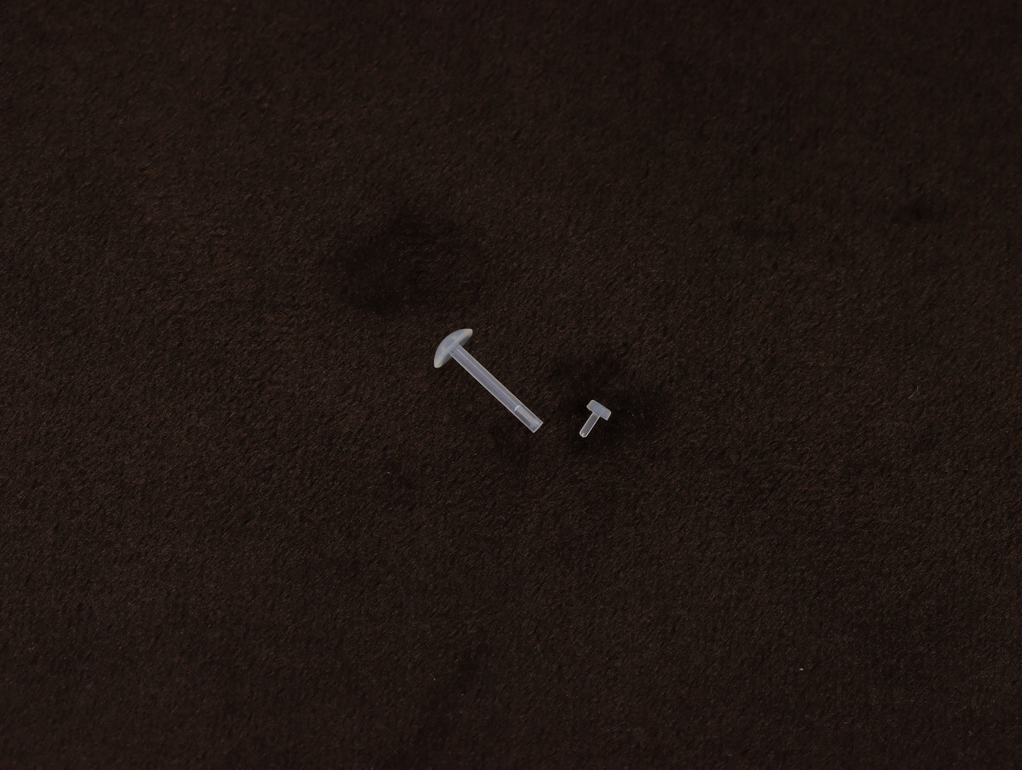 Push in Clear Retainer Hide it Piercing Nose Stud Straight Ear Helix Bars Lip 1.2mm