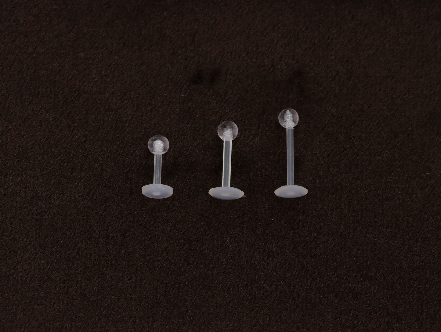 Screw on Ball Clear Retainer Hide it Piercing Nose Stud Straight Ear Helix Bars Lip 1.2mm