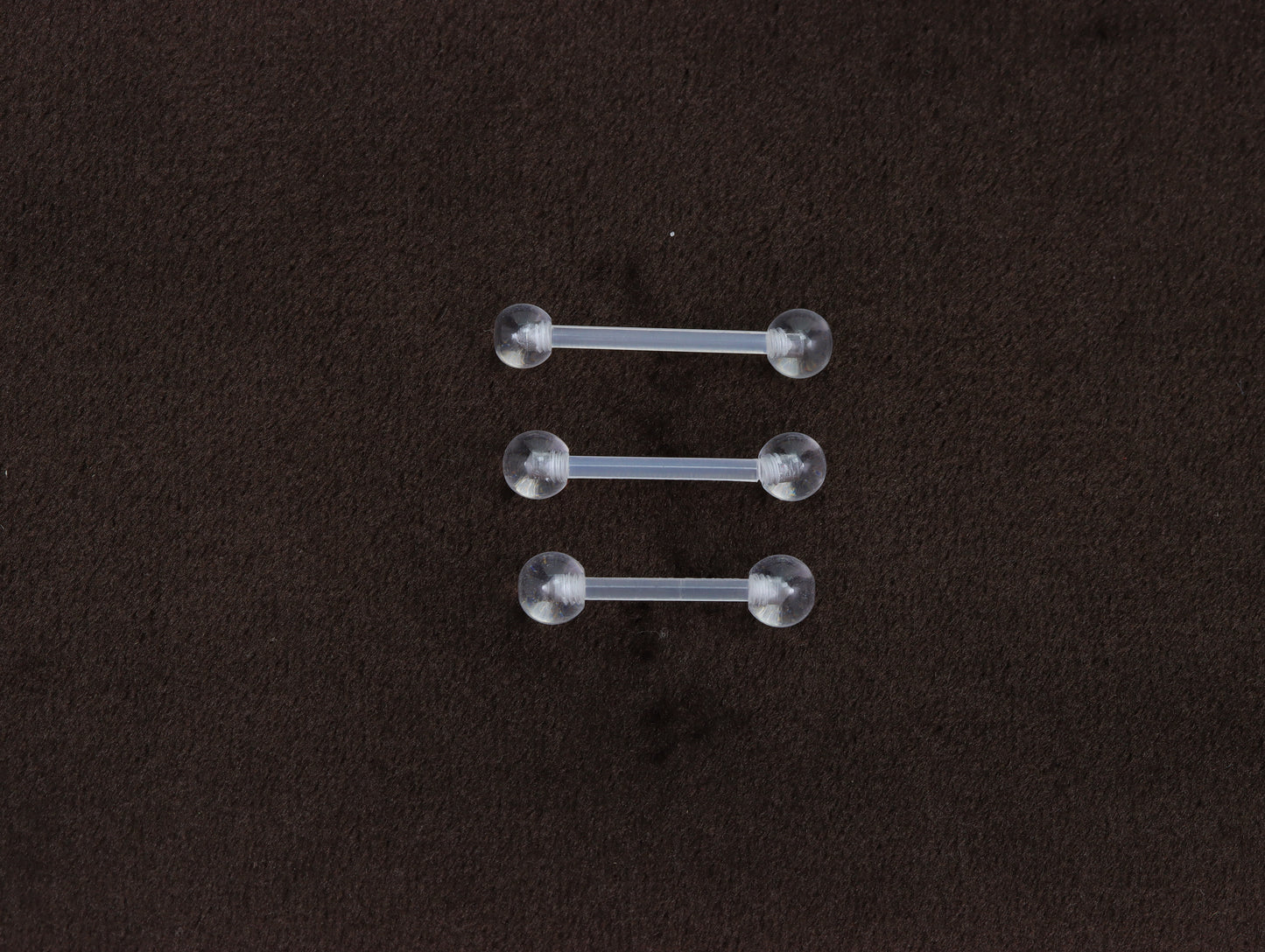 Barbell Clear Retainer Hide it Piercing Tongue Bar Stud Lip Ear Industrial Bars Lip 1.6mm