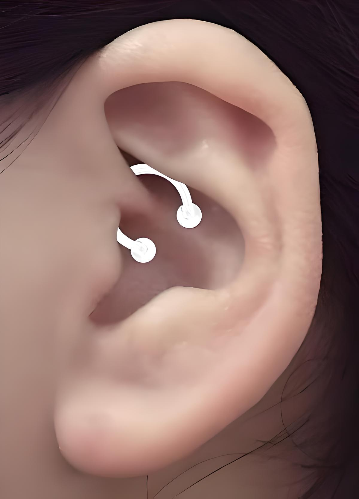 Neon Horseshoe Clear Retainer Hide it Piercing Septum Bar Stud Lip Ear Lip 1.2mm