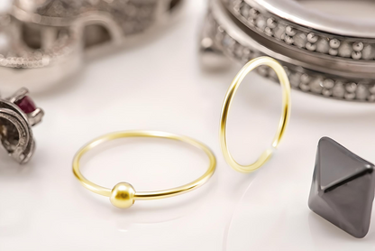 18K Gold Plated 925 Sterling Silver Nose Ring Hoop Thin Tragus Helix Ear Lip Septum Piercing Nipple