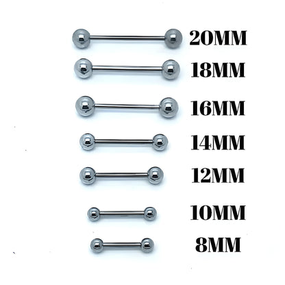 Imitation Pearl Tongue Bar Ear New Eyebrow Nipple Tragus Surgical Steel Acrylic Barbell Piercing