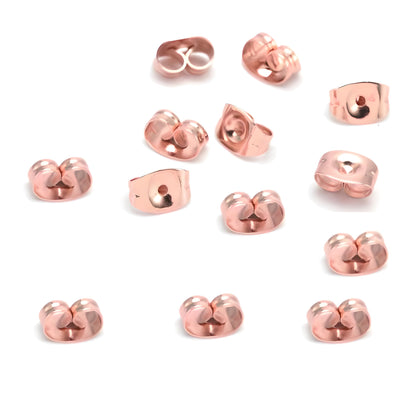 Stud Earring Butterfly backs Ear Studs Lobe Piercings Surgical Steel UK 1 3 5 10