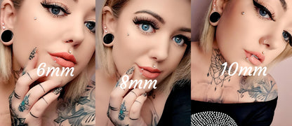 CZ Horseshoe Gem Piercing Surgical Steel Clawset Barbell Ring Septum Ear Nipple 1.2mm Gauge