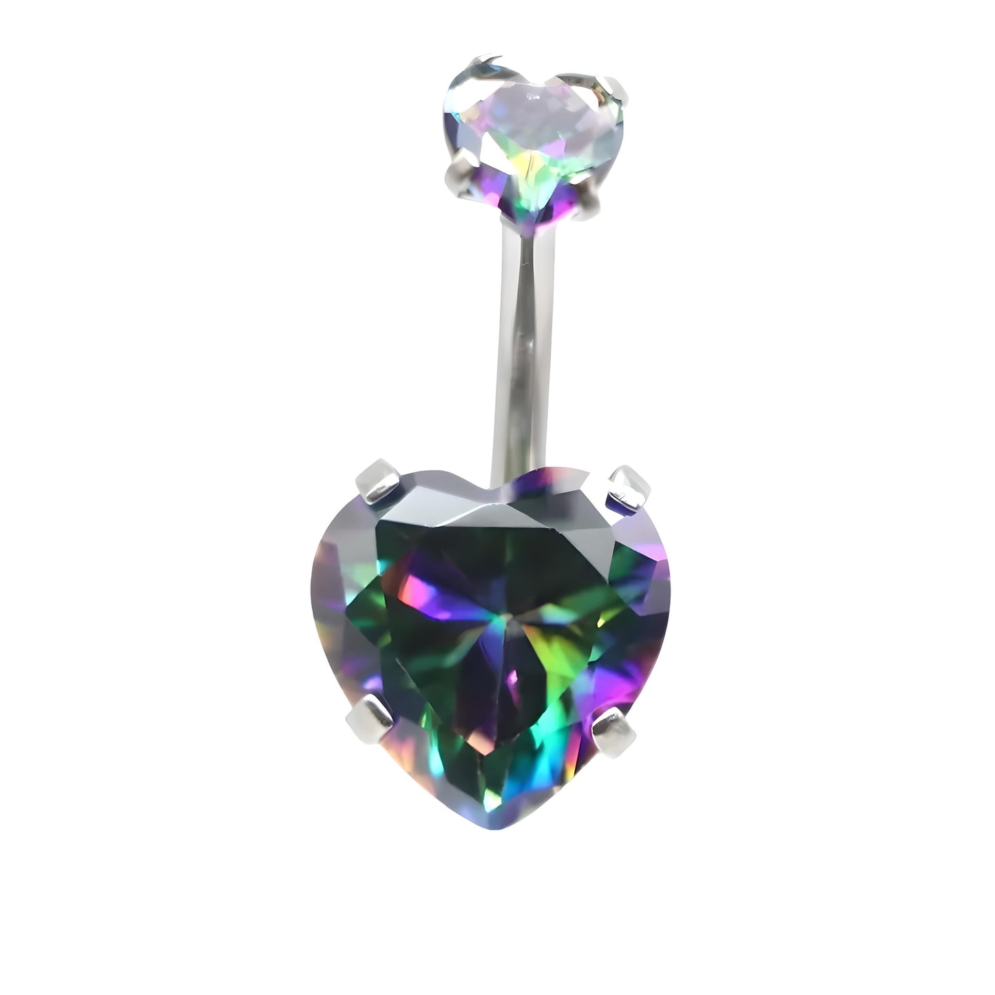Heart Belly Bar Navel Crystal Shamballa Gem Monroe Labret Bars Tragus Piercing