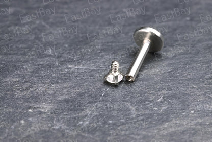 Clawset Gem Labret Monroe Bars Nose Ring Hoop Lip Tragus Stud Ear Piercing 1.2mm Gauge