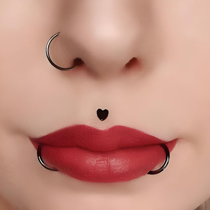 Star Heart Moon Tragus Bar Helix Lip Labret Monroe Lip Nose Top Ear Bar Stud Earring Ring Hoop 1.2mm Gauge