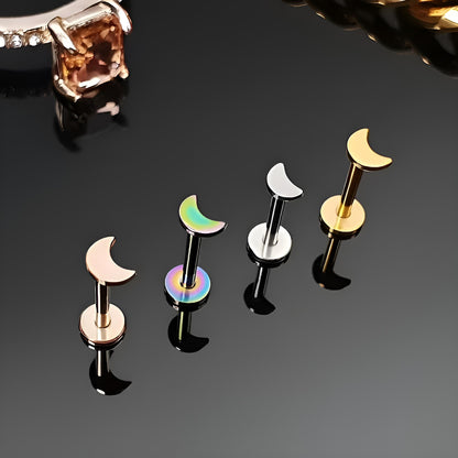 Star Heart Moon Tragus Bar Helix Lip Labret Monroe Lip Nose Top Ear Bar Stud Earring Ring Hoop 1.2mm Gauge