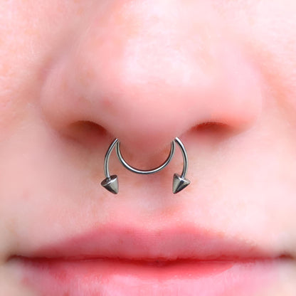 Fake Horseshoe Nose Ring Septum Piercing Ear Cuff Hoop Nipple Eyebrow Lip Surgical Steel
