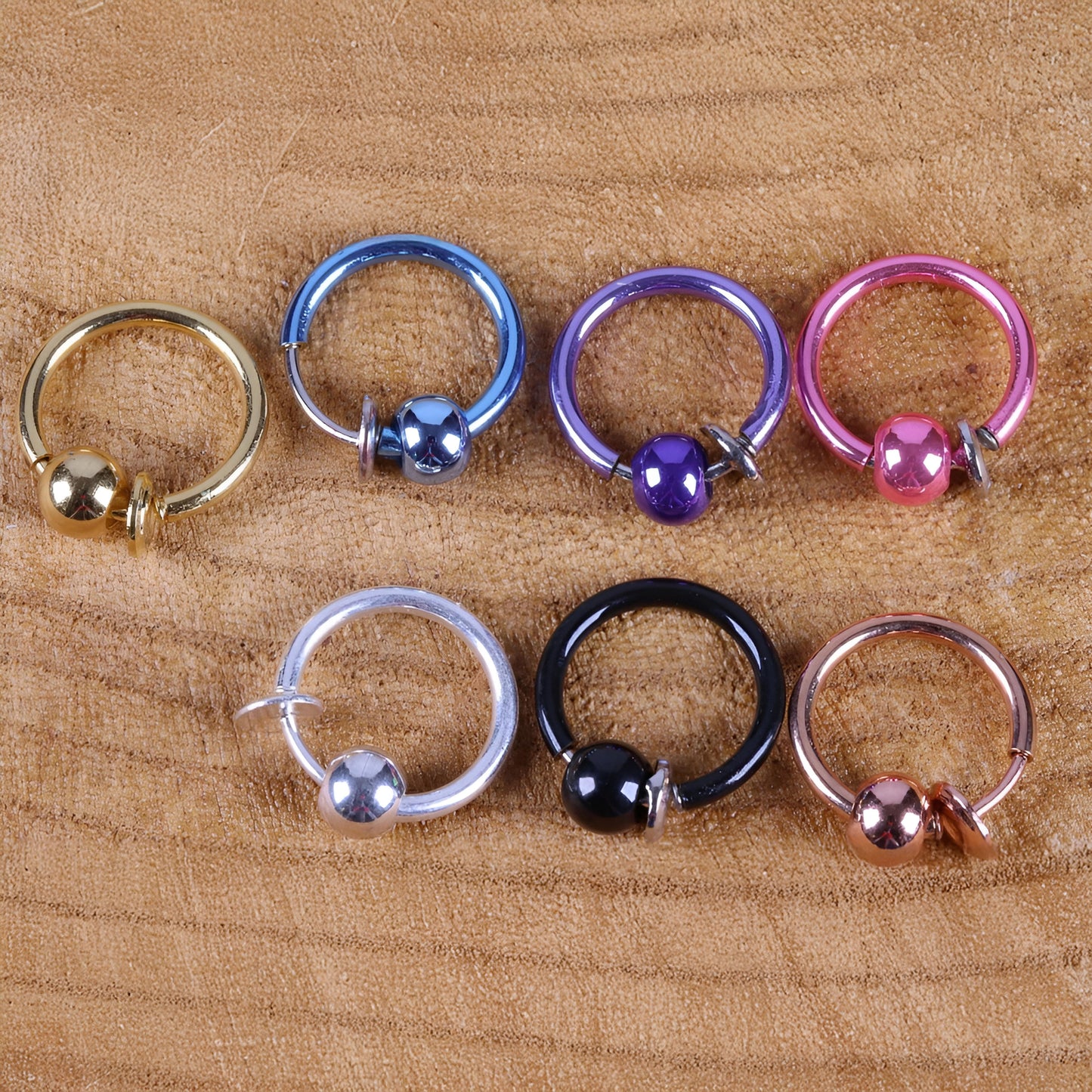 Fake Nose Ring Septum Piercing Ear Cuff Hoop Nipple Eyebrow Lip Surgical Steel