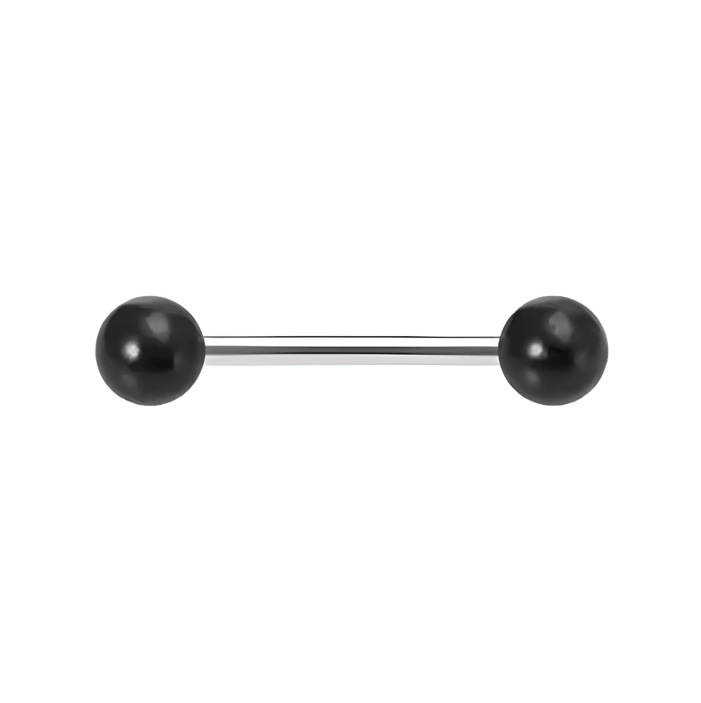 Imitation Pearl Tongue Bar Ear New Eyebrow Nipple Tragus Surgical Steel Acrylic Barbell Piercing