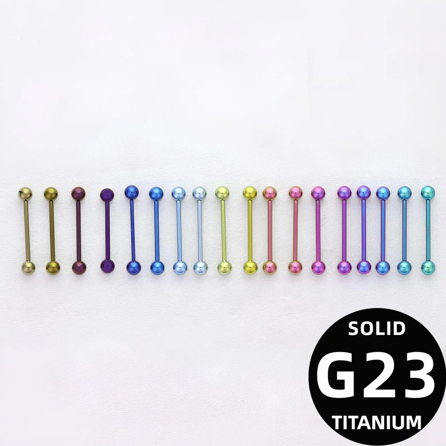 Anodized Titanium Straight Barbell Piercing, Eyebrow, Silver Nipple Jewellery, Industrial Ear Piercing, Tiny Piercing, Nose UK ASTM F136 UK