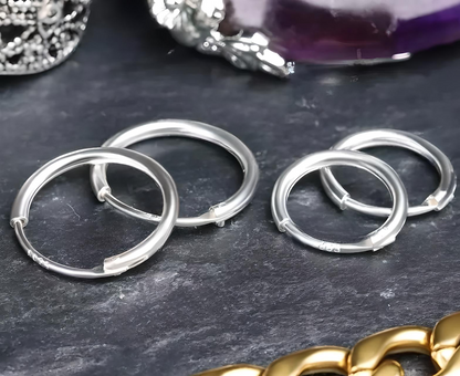 925 Sterling Silver Earring Nose Stud Ring Tragus Helix Ear Septum Piercing PAIR