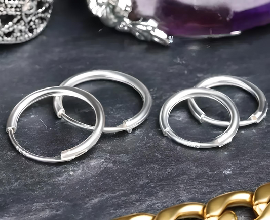 925 Sterling Silver Earring Nose Stud Ring Tragus Helix Ear Septum Piercing PAIR