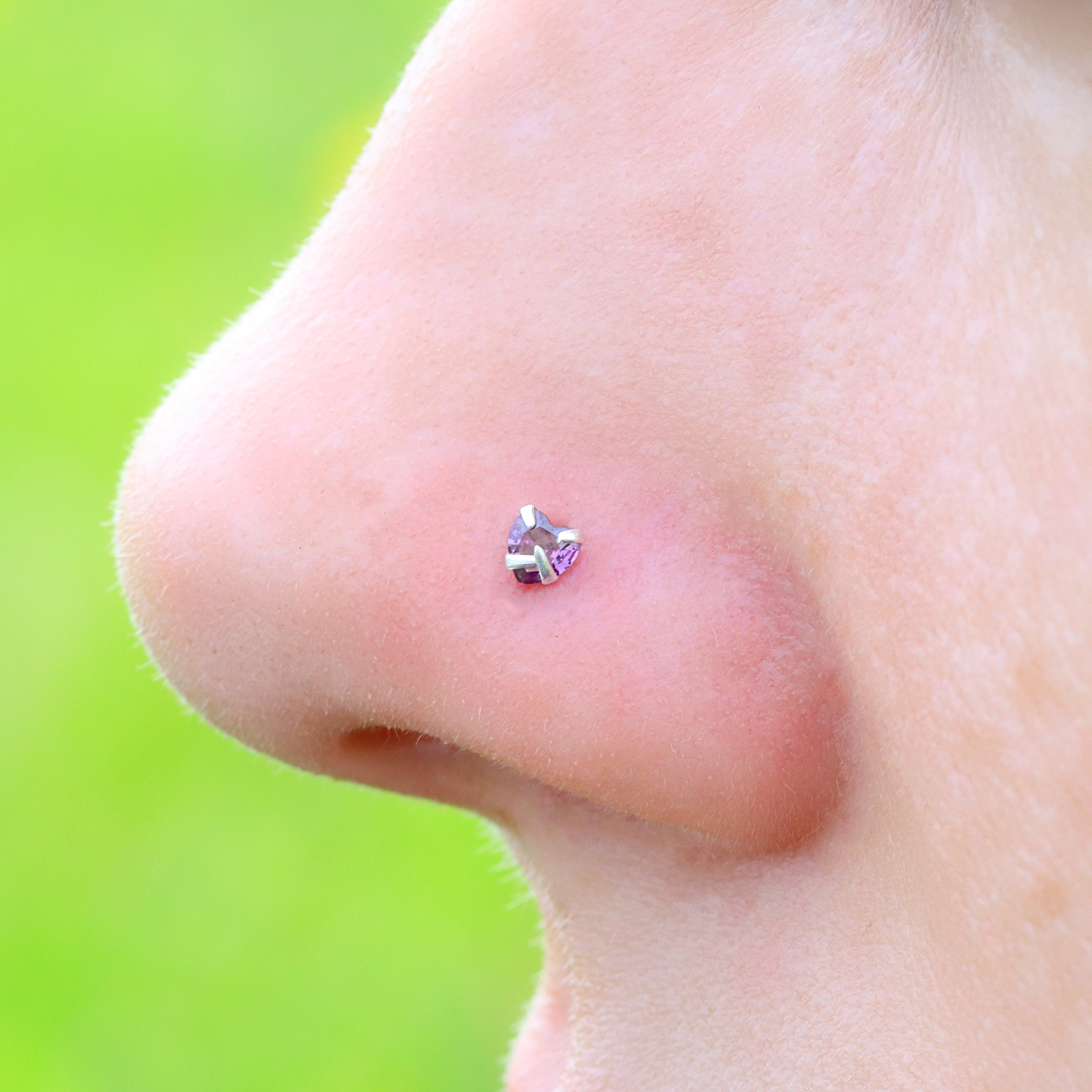Lshape 925 Sterling Silver Nose Stud Ring Thin Tragus Helix Ear Lip Piercing Star Hear Square Round