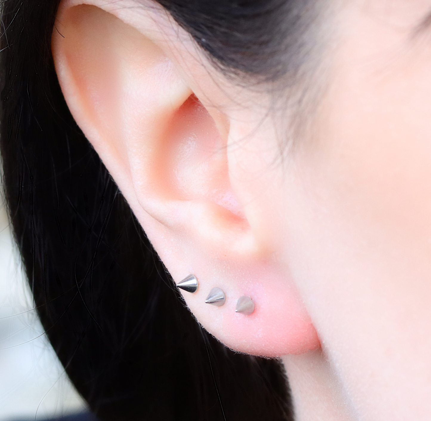 Tongue Bar Ear New Spike Eyebrow Nipple Tragus Surgical Steel Barbell Piercing