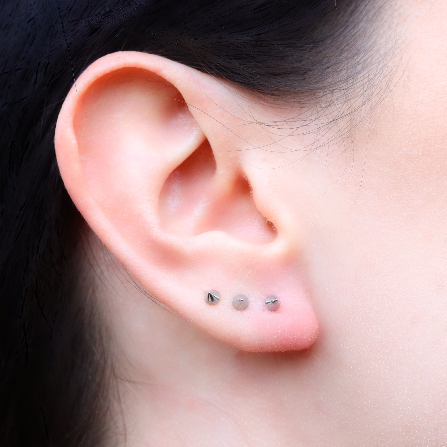 Tongue Bar Ear New Spike Eyebrow Nipple Tragus Surgical Steel Barbell Piercing